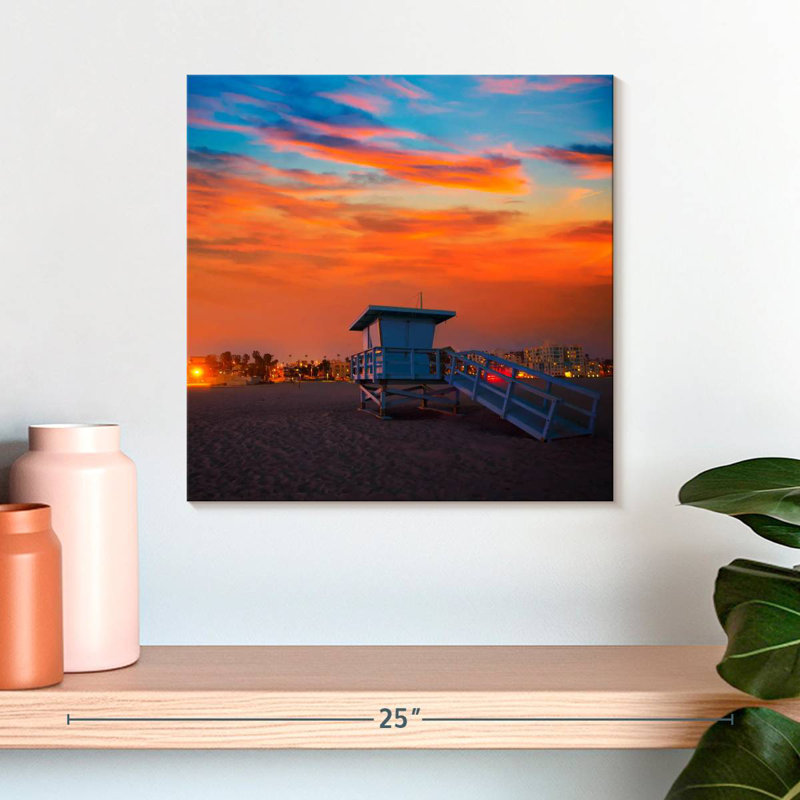Santa Monica Gillard Lifeguard Tower, 16" H x 16" W