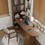 Bureau en bois massif noyer courbé-108687337-108687338