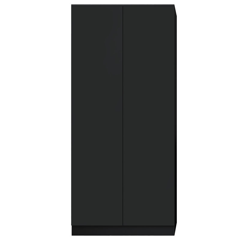Warren 2 Door Double Wardrobe - Soft Close Hinged Doors. Modern No-Handle Push-to-Open Design