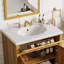 Meuble-lavabo 30 po en noyer: Résine coquillage