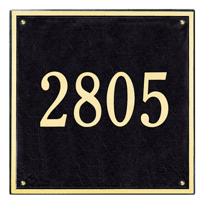 1-Line Wall Address Plaque