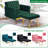 Siemon Velvet Accent Chair with Ottoman-1003280702