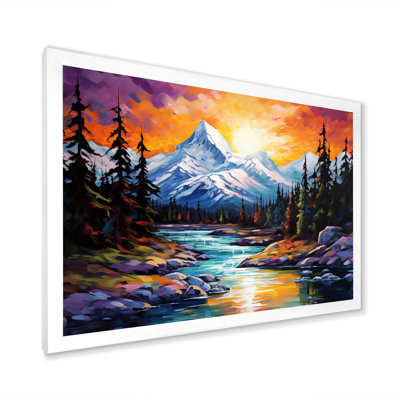 «Mystical Artic Mountain Landscape I», reproduction sur toile
