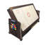 Table de jeu MATTEW 7Ft 3-en-1 - Table de billard, air hockey et tennis de table avec bancs de rangement
