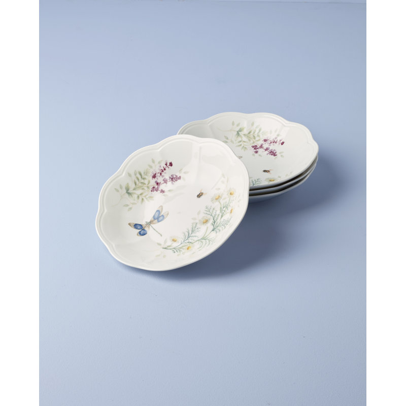 Butterfly Mdw Herbs Dw Pasta Bwl S/4