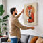 Fox in Circle Modern - Wrapped Canvas-700174897-700174899