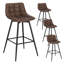 Upholstered Counter Stool with Metal Frame-61601233-135456942
