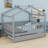 Wooden House Bed With Trundle-371250371