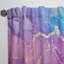 Rose et mauve, art liquide abstrait I - Rideau abstrait - Velours obscurcissant - 1 panneau