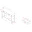 Console en bois massif 43,25 po Kloi-20044284