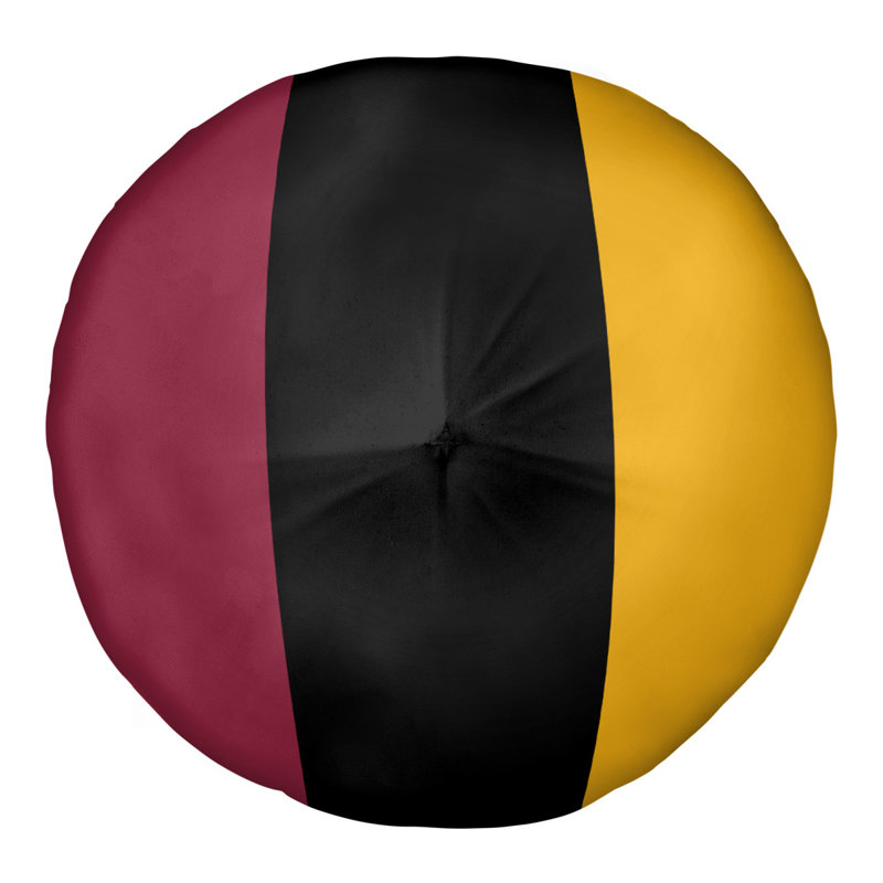 Coussin de sol touffeté arizona, 26 po x 26 po, Jaune