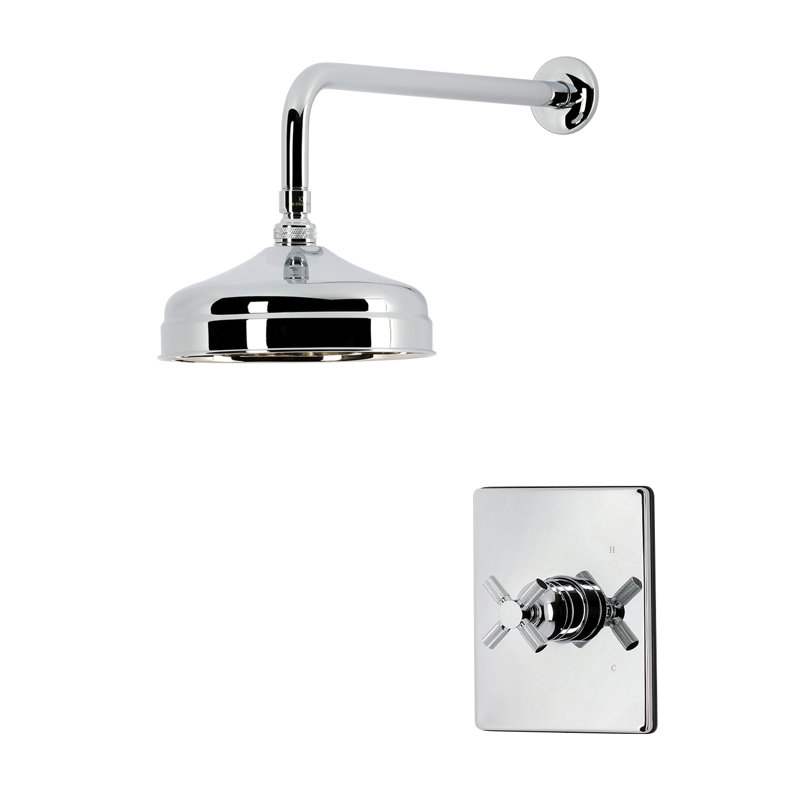 Robinet de douche à poignée simple Kingston, Chrome poli