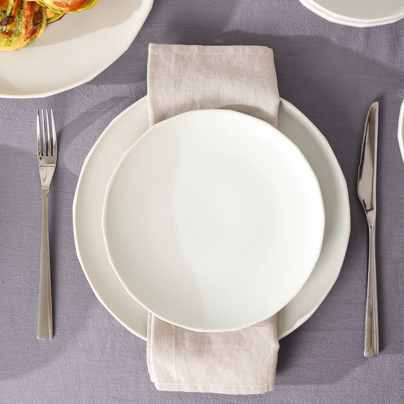 Stone Lain Rio 12-Piece Dinnerware Set Stoneware, Beige