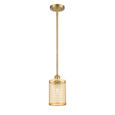 Luminaire suspendu cylindrique à 1 lumière Peraza