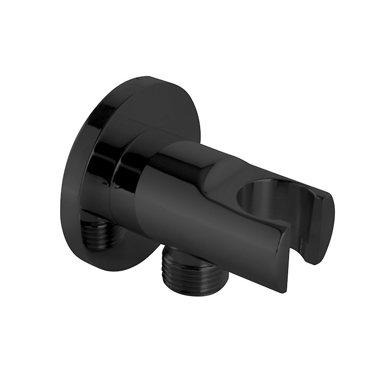 Round Pressure Balance 2 Ways (shower Head and Handshower) in Black, Black