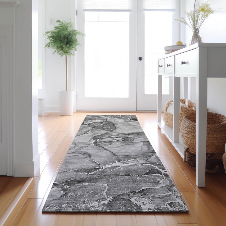 Premium Machine Washable Cerrito AMF519 Pewter Rug
