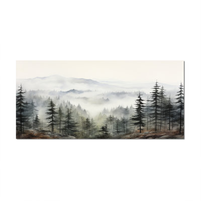 «Pine Misty Mountain II» sur toile