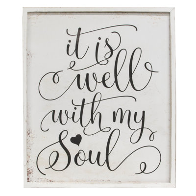 " It Is Well With My Soul "