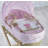 Moses Basket With Stand with Bedding with Mattress