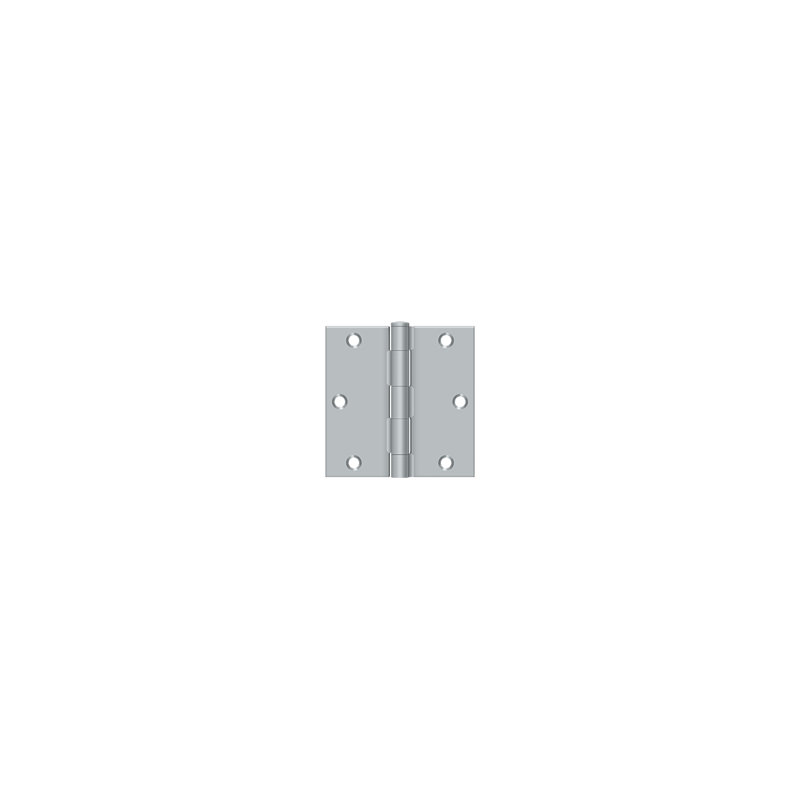 Steel Hinge, Brushed Chrome