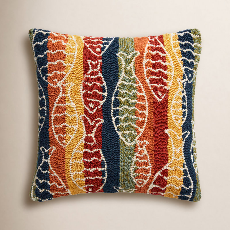 Coussin extérieur Cavett, Polyester/ Bourre en polyester, Multicolore