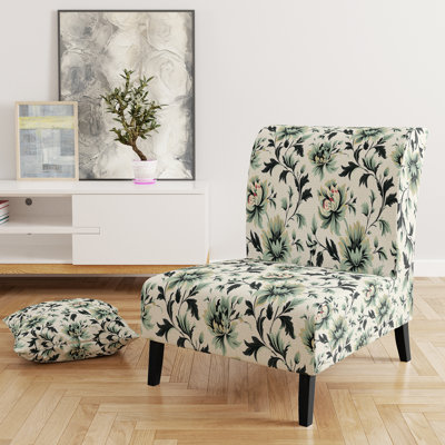 Fauteuil de chambre Green Elegant Damask Harmony