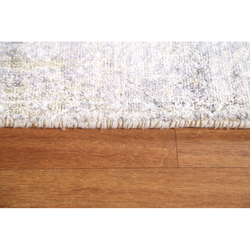 Tapis contemporain contemporain noué à la main 5 x 8