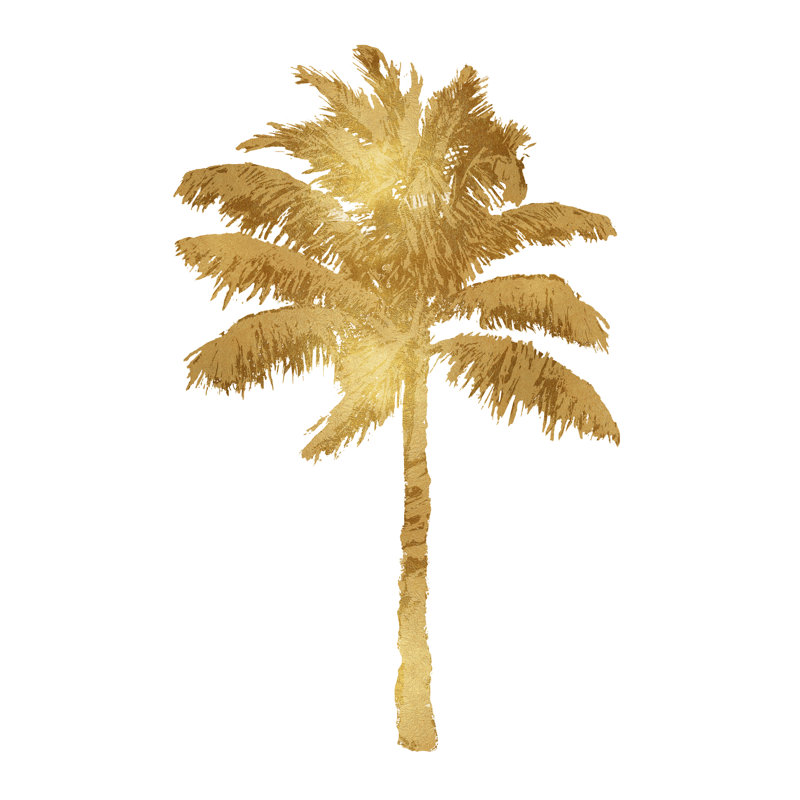 Barona Palm Gold I par Kristen Drew, H 48 po x l 36 po