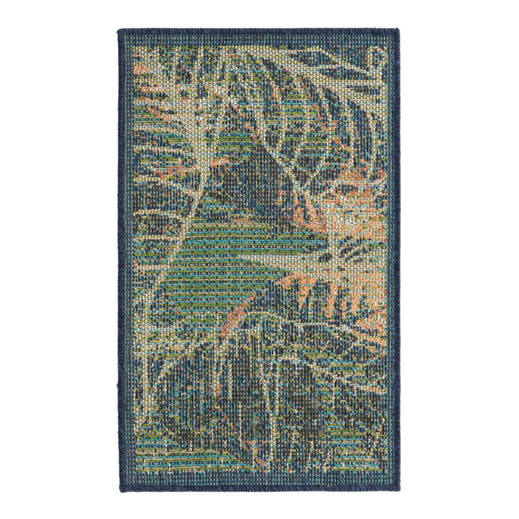 Torrence Floral Machine Woven Area Rug 