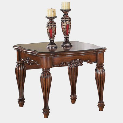 Cherry End Table with Turned Fluted Leg