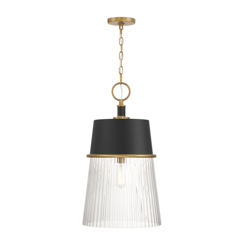 1 luminaire suspendu, H 26,75 po x l 15 po