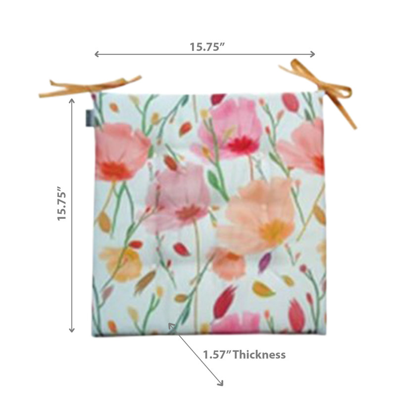 Coussin de chaise d'extérieur April - ensemble de 2