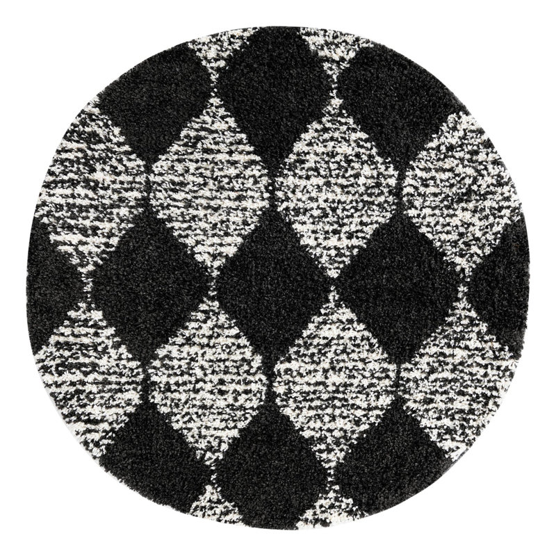 Rodney Geometric Indoor Rug, Round 5'3"