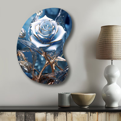 Cheshunt - Rose Boom Shape - Assymterical Metal Wall Art