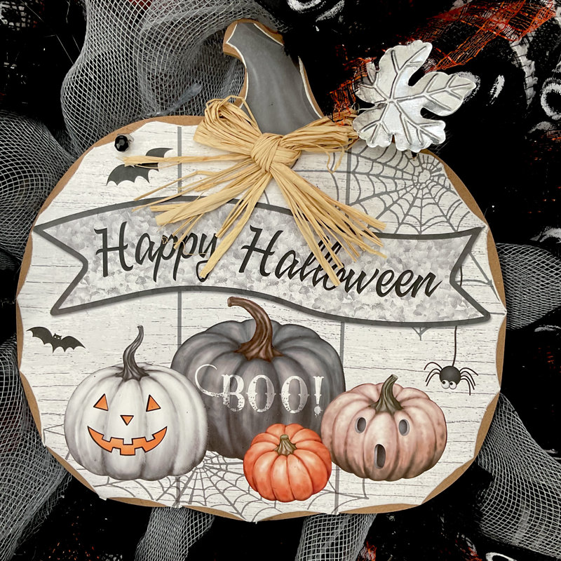 Citrouille empilée Happy Halloween