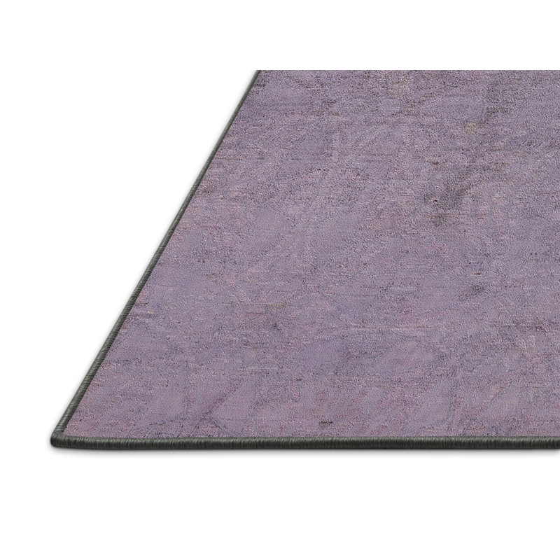 Tapis mauve à motif géométrique Parks, Rectangle 6 pi x 9 pi