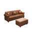 Canapé brun Chesterfield-251052191