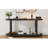 U_style modern minimalist ash veneer console table with streamlined design, ideal for entryway, living room, and study