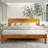 Acacia Premium Emery Solid Wood Platform Bed Frame with Headboard Included, No Box Spring Needed, Weight Capacity 800lb.-273631666-273631664