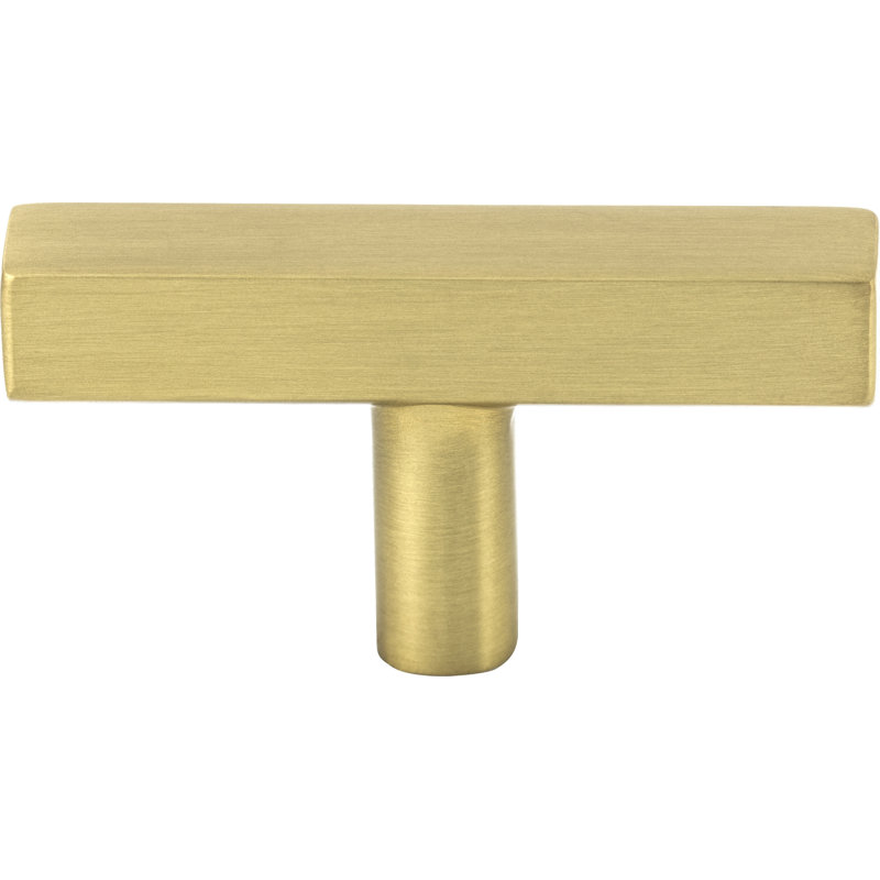 Dominique Bar Knob, Brushed Gold, 2 1/4"