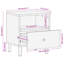 Kinnelon Bedside Cabinet 40x33x46 cm Solid Wood Mango