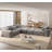 Modern Oversized Modular Sectional Sofa,Sparkling Chenille Fabric Soft Cushion Sofa With 6 Pillows,6 PCS DIY Combination Tufted Sofa,No Assembly Required-1894892878