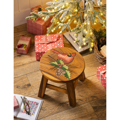 Tabouret d'appoint en bois massif