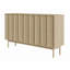 Three-Door Oiled Oak Chest of Drawers