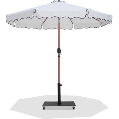 Ensemble de parasol en aluminium avec passepoil Amalfi