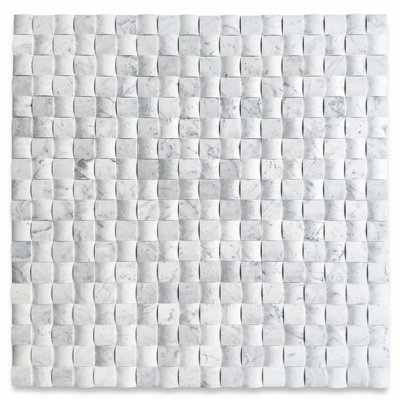 12" x 12" Marble Grid Mosaic Wall & Floor Tile