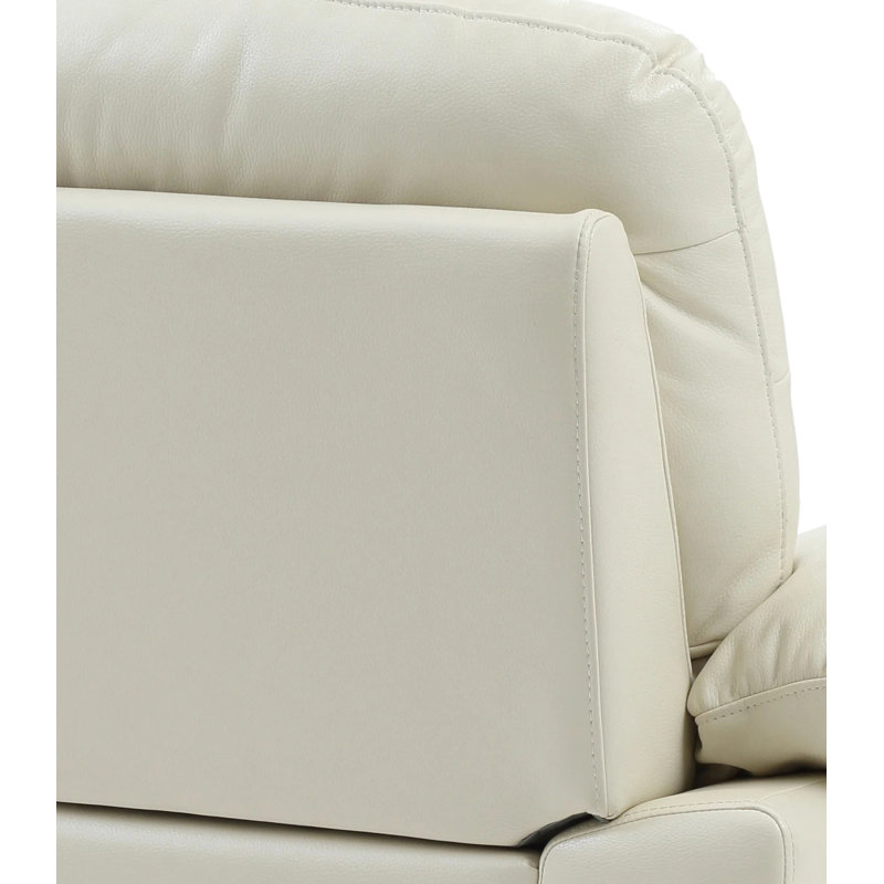 Pingry Faux Leather Chair, Pearl Faux Leather