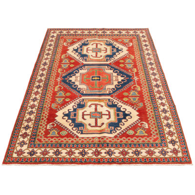 Macie-Jay One-of-a-Kind 5'3" X 9'3" New Age Wool Area Rug in Red