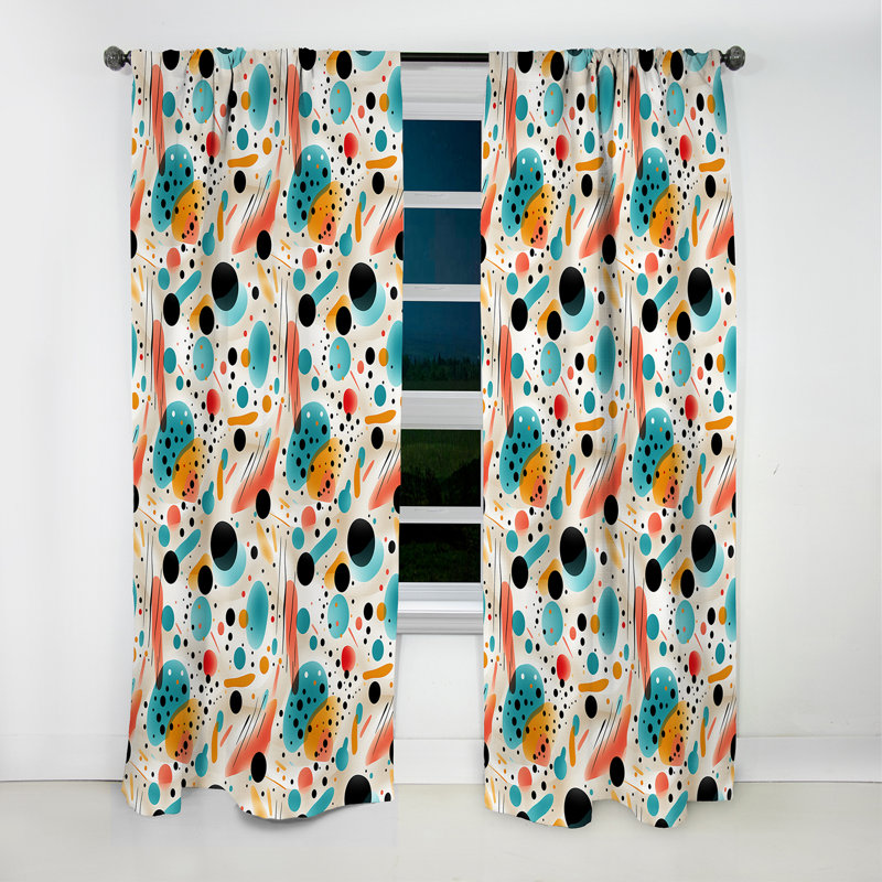 Rideau occultant en velours Fursten - Mid-Century, L 52 po x L 120 po
