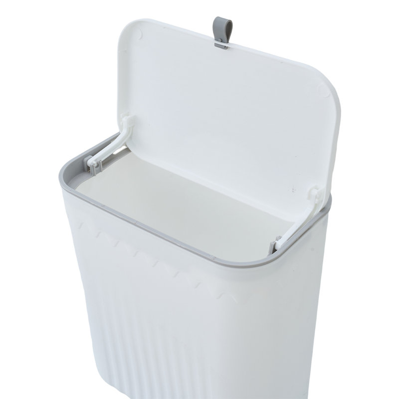 Pp Manual Lift Waste Bin - 7L, White